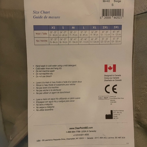 Clear Point Medical Grade Compression High Waist Shorts - Picture 4 of 5